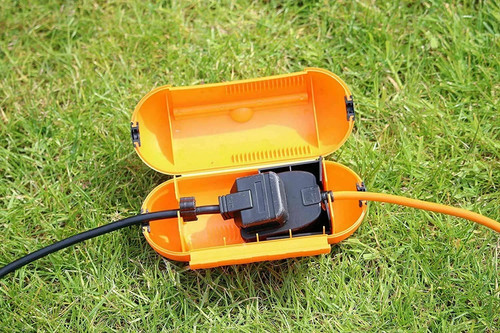 Masterplug orange splashproof - orange,